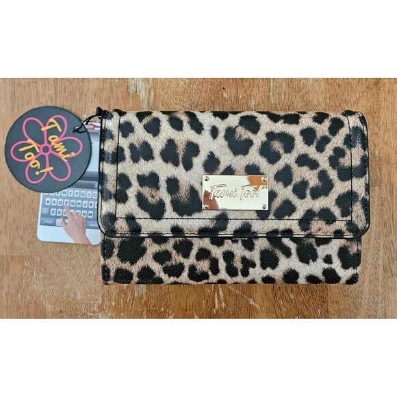 Handbags - Leopard Animal Print Purse Wallet Clutch Phone Holder Case New w/ Tags Crossbody